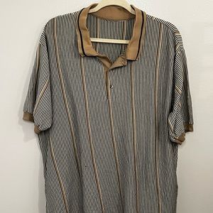 Men’s Striped Polo